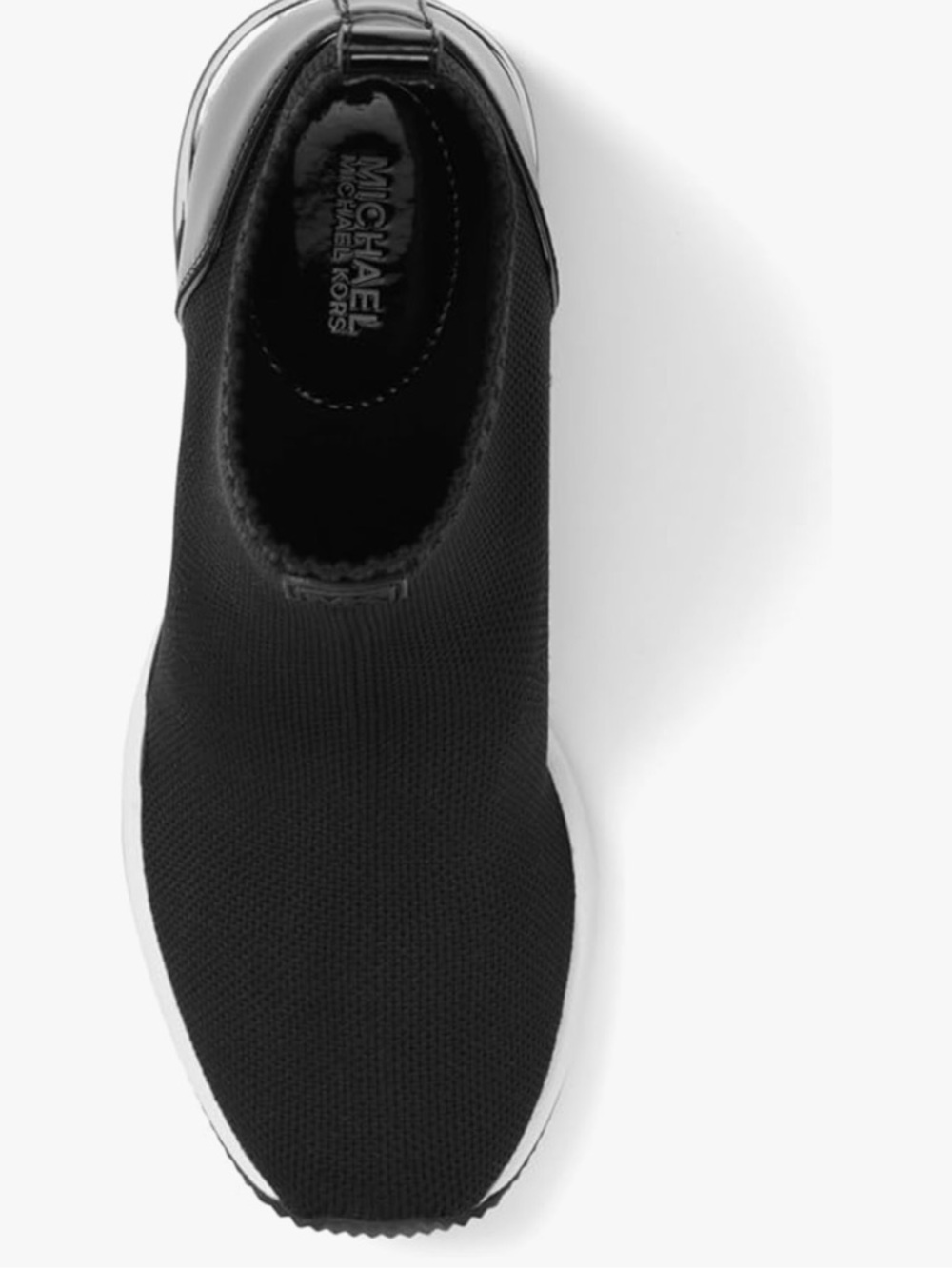 Michael Kors Black Women's Skyler Stretch-knit Sock Sneaker 7.5 - Picture 2 of 5